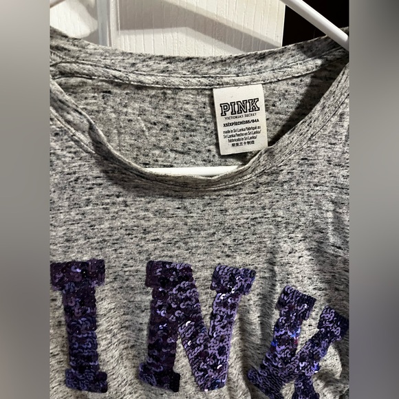 PINK Victoria's Secret Gray Long Sleeve Tee - Picture 7 of 7
